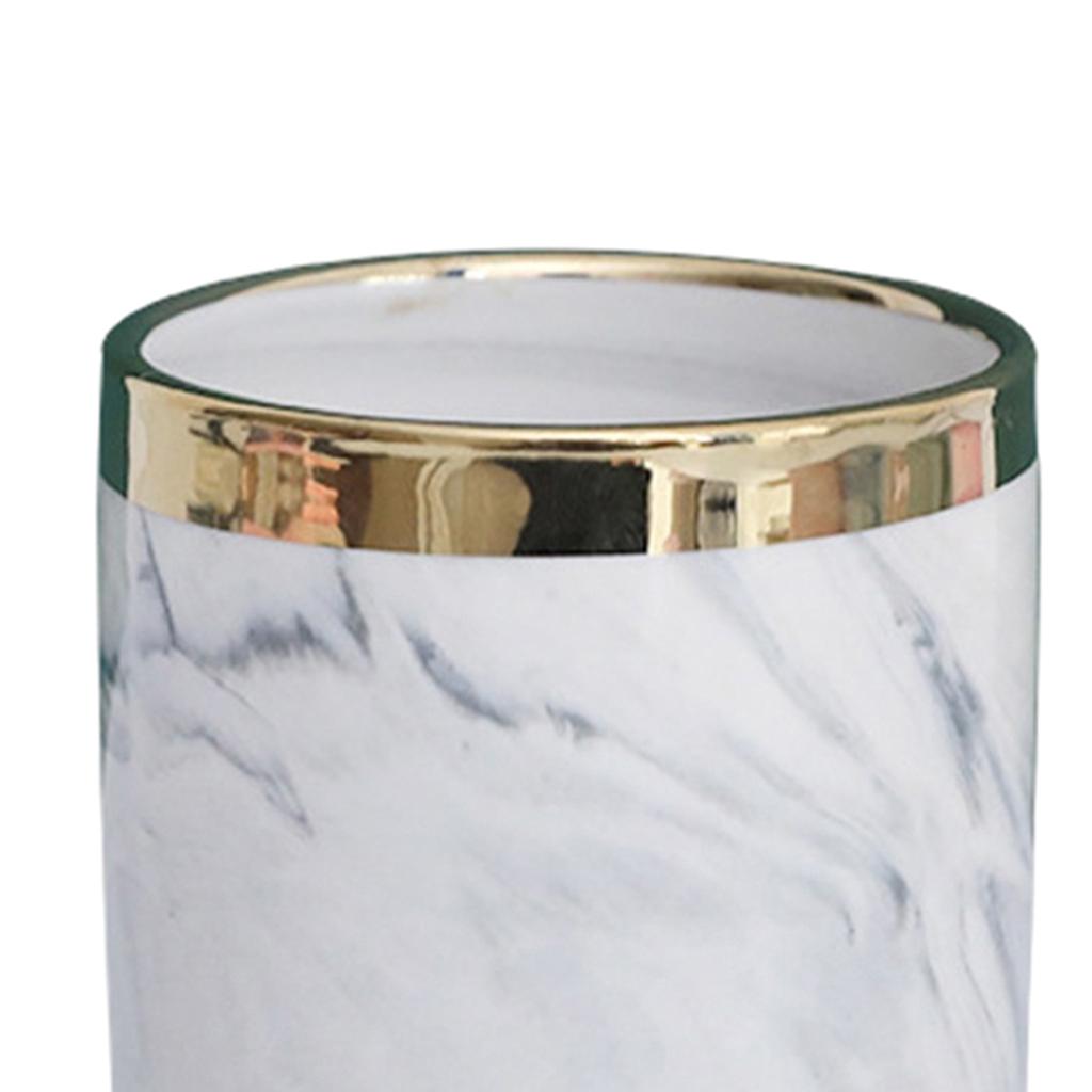 2xDesktop Storage Box Makeup Organizer Box Pen Brush Container Case White