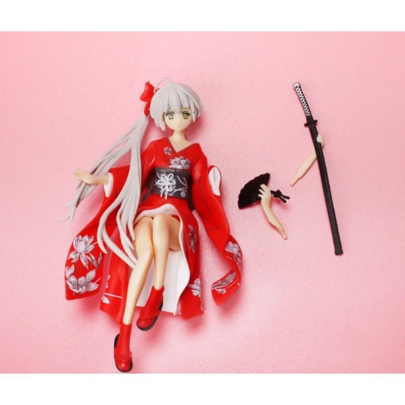 Mô hình đồ chơi nhân vật hoạt hình Nhật Bản Kasugano sora mặc kimono có kèm bục ngồi ( hỗ trợ gói quà miễn phí)