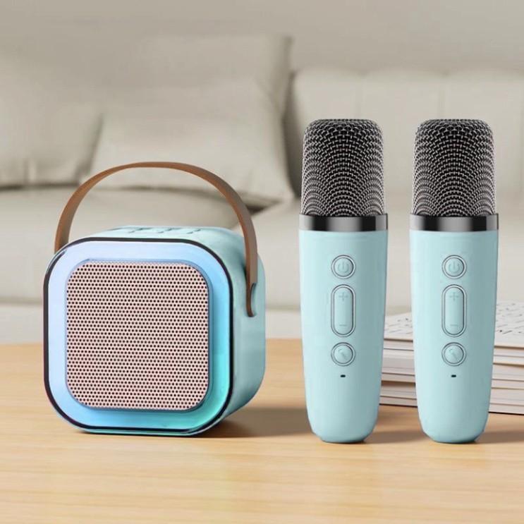 Loa bluetooth K12 không dây mini kèm 2 Micro thiết kế nhỏ gọn tiện dụng
