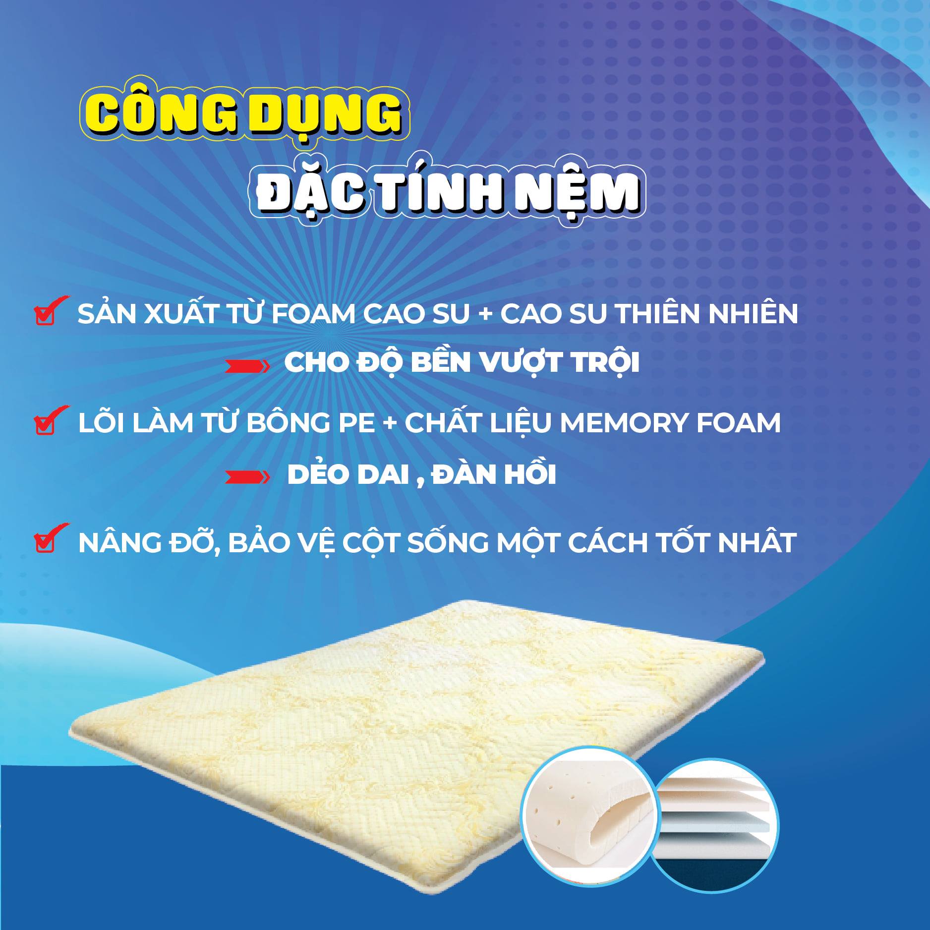 Nệm Cao Su Non Asian