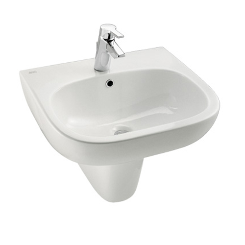 Chậu lavabo rửa mặt +chân treo ốp tường Active  0955-WT/0755-WT hoặc WP-1526/WP-7526 (sản phẩm chưa bao gồm vòi)