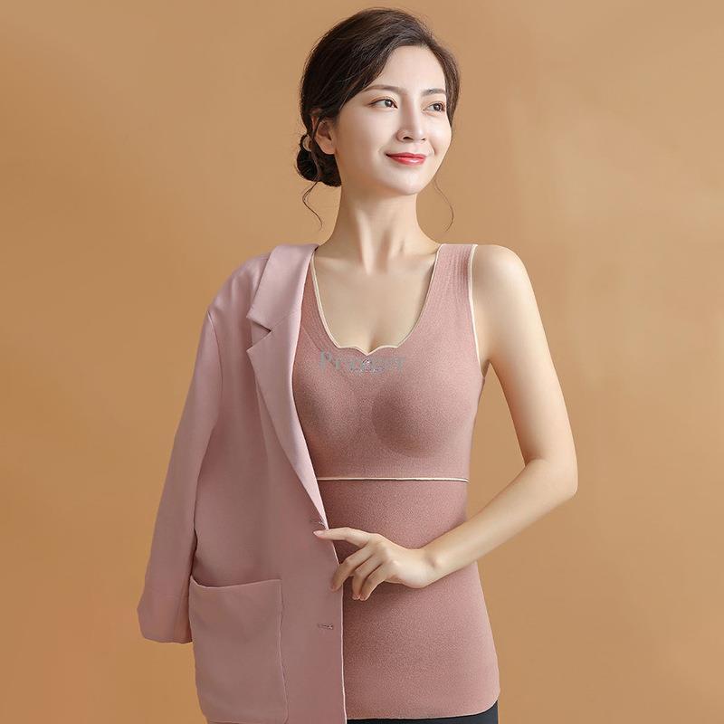 Quần Lót Sinh Nhiệt Nữ Mùa Đông Đầu Ấm Nữ Làm Dày Áo Giữ Nhiệt Quần Áo