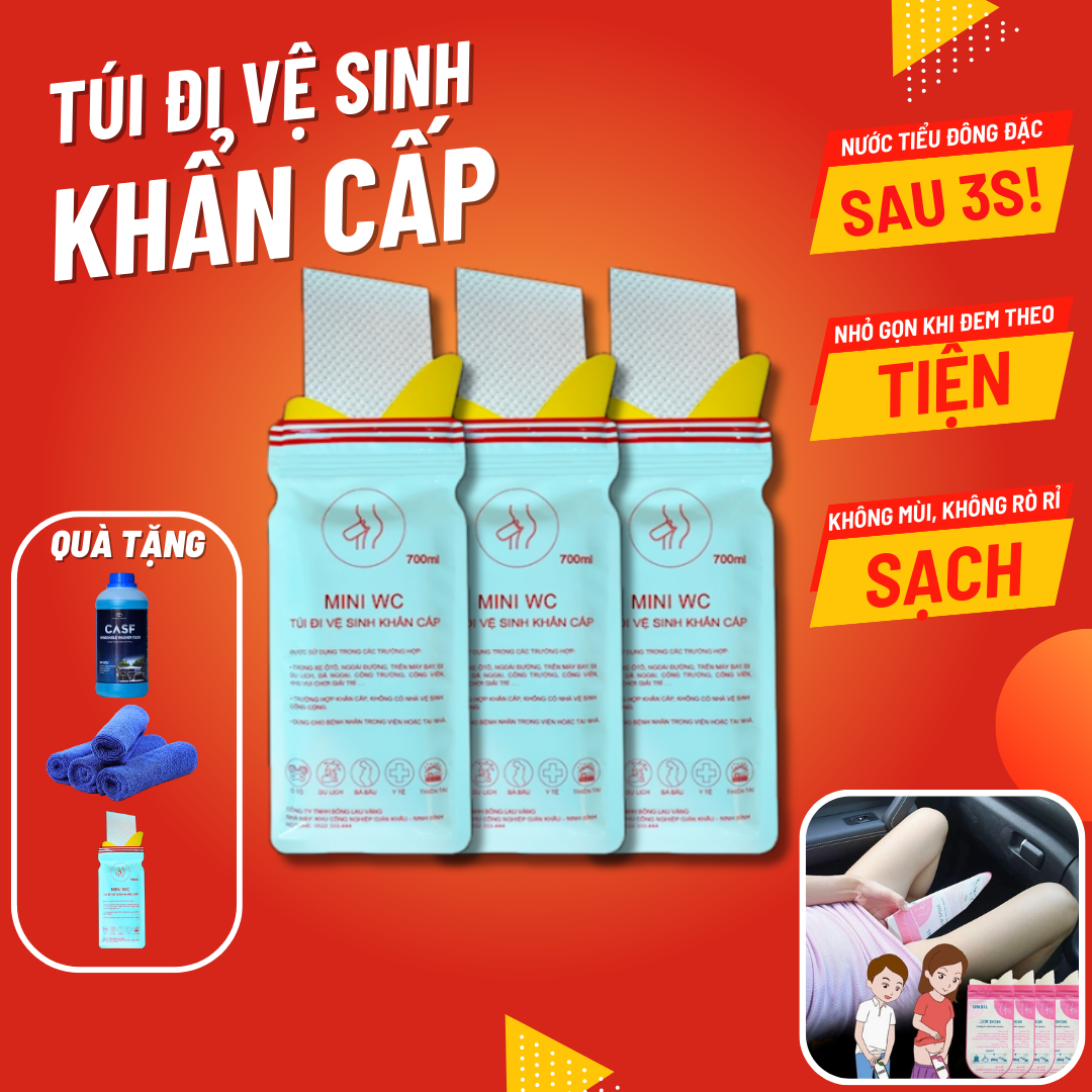 Túi Đi Vệ Sinh Khẩn Cấp Trên Xe Ô Tô
