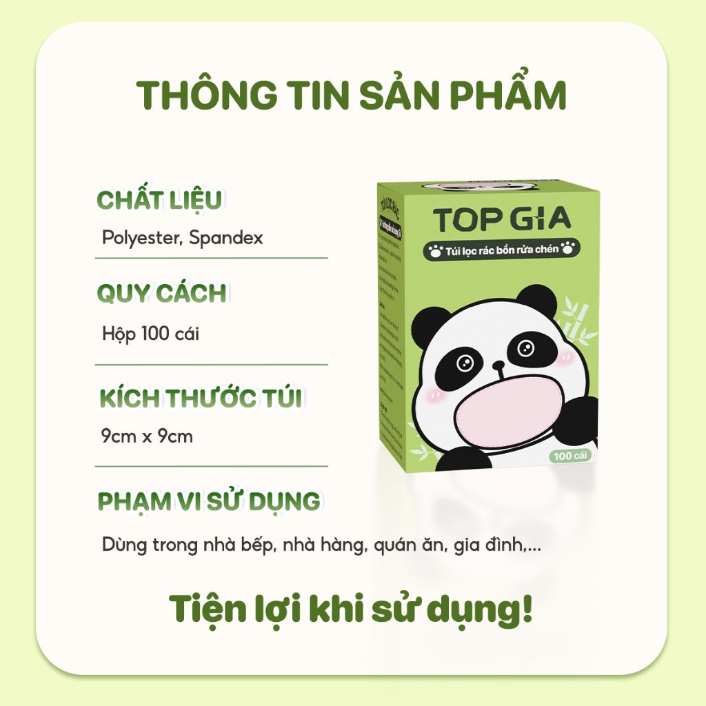 100 túi lọc rác bồn rửa chén TOPGIA, giỏ lưới tiện lợi, giữ cho chậu rửa luôn sạch sẽ