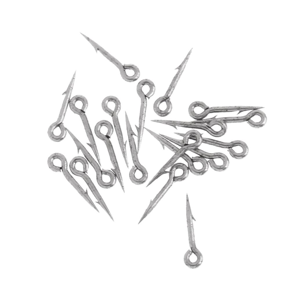 20Pcs High-carbon Steel Sea Fishing Worm Hooks Fishhook Live Bait Hooks S