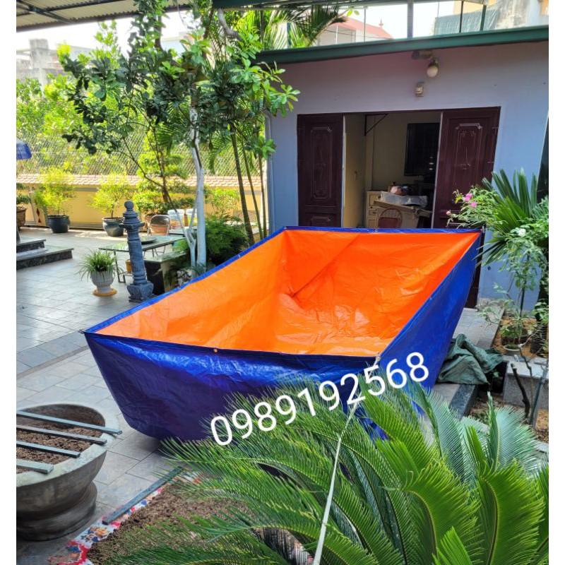 Bể bạt nuôi cá , ốc , ếch , tôm , cua 5 × 2 × 0,5