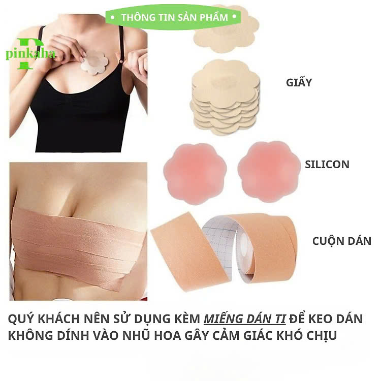 Cuộn Dán Ngực Miếng Dán Nâng Ngực Tạo Được Nhiều Kiểu Nâng Ngực Đa Năng Màu Da
