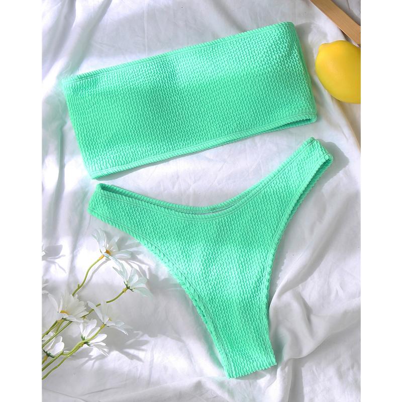 Bikini 2021 Sexy Nữ Đồ Bơi Đẩy Lên Băng Brasil Bộ Bikini SỌC Đồ Bơi Nữ Biquinis Áo Tắm Đi Biển