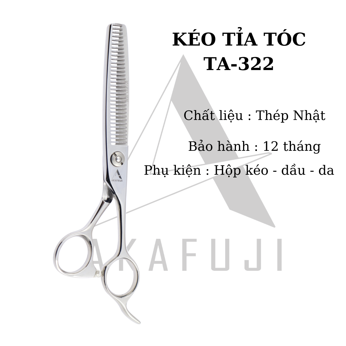 Kéo tỉa tóc VIKO TA-322 răng thẳng (size 6.0 inches)