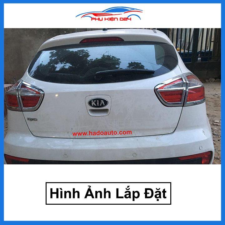 Ốp viền đèn pha hậu mạ crom Kia Rio 2018-2019-2020 chống trầy trang trí bảo vệ xe