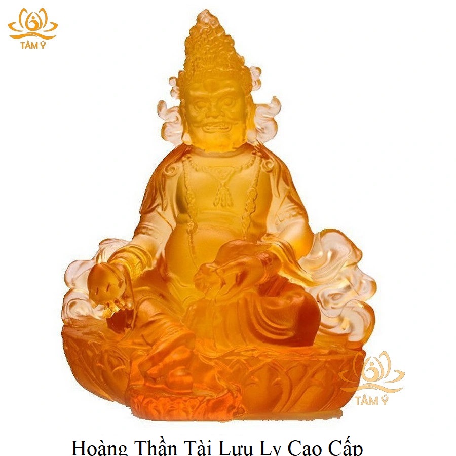 Tượng Ngũ Lộ Thần Tài Lưu Ly Cao Cấp Đặc Biệt Tinh Xảo Pháp Bảo Kim Cang Thừa Mật Tông Tâm Ý Kích Thước