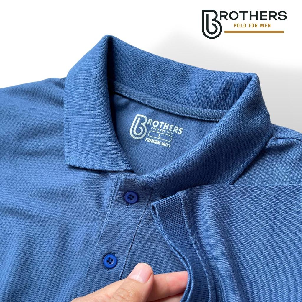 Áo thun POLO nam PARA xanh cổ trụ bẻ, chuẩn form, vải cá sấu cotton cao cấp, sang trọng lịch lãm - BROTHERS
