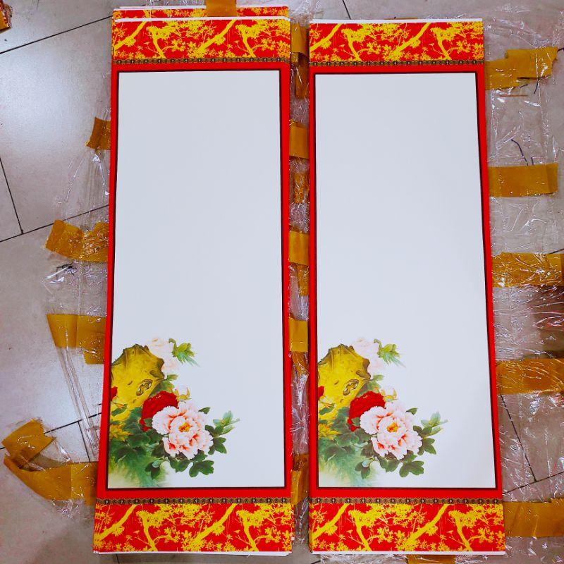 Giấy Viết Thư Pháp, Liễn Giấy Mỹ Thuật In Tranh Thư Pháp Dụng Phẩm Giấy Ốp 27x79cm - Set 05 tờ