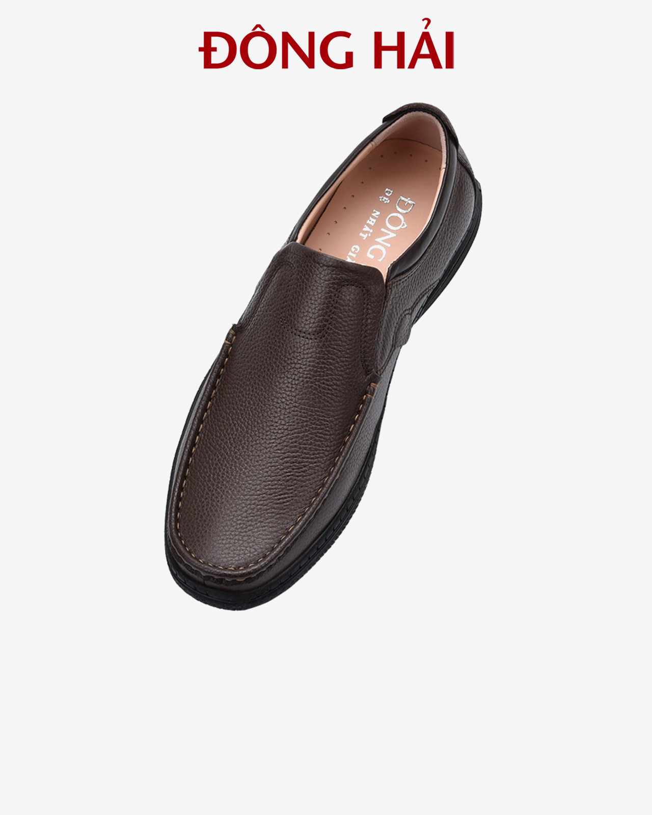 Giày lười nam Đông Hải da bò cao cấp lộ rõ vân tăng vẻ  nam tính cùng thiết kế tinh xảo dễ phối đồ - G2279