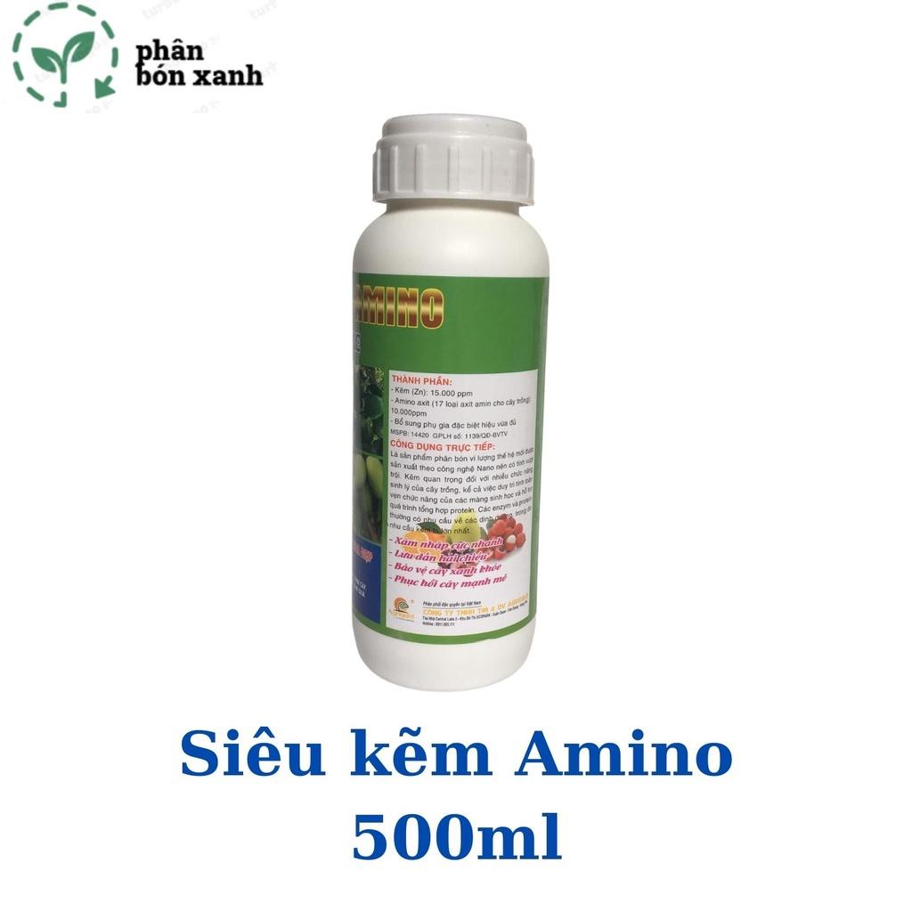 Phân bón KẼM AMINO, kích hoa, xanh lá, khỏe cây,tăng đậu trái, tăng đề kháng, tăng diệp lục, phục hồi cây.
