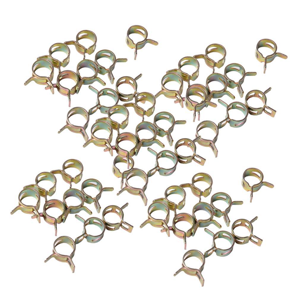 100x Hose Clamp Gear Hose Line Clamp, 6-15mm