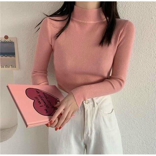 ÁO LEN GIỮ NHIỆT CỔ 3 PHÂN DÀI TAY SANG CHẢNH