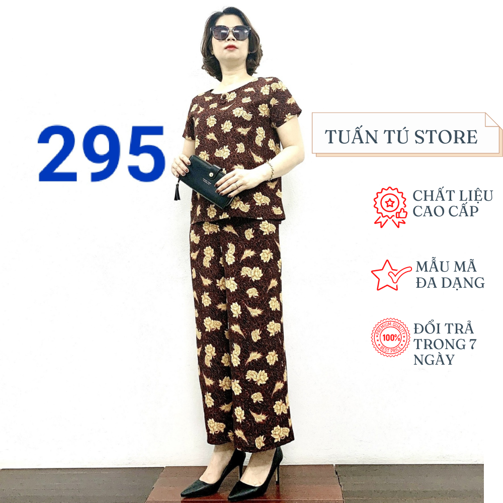 Bộ Lụa Cao Cấp Dành Cho Phụ Nữ Tuổi Trung Niên 2023 - Tuấn Tú Store 68