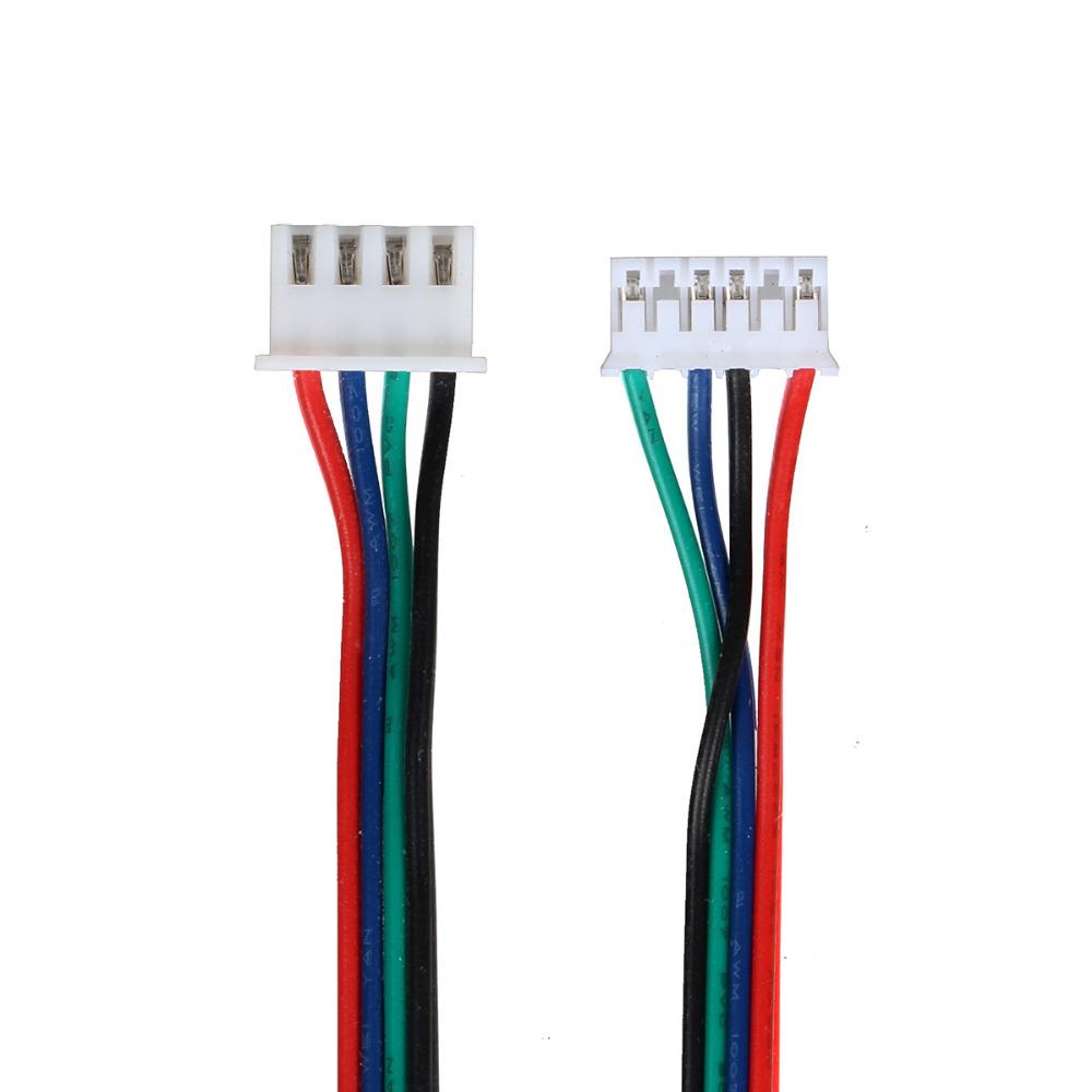 3DWAY Máy in 3D Bộ phận 4PCS/Lô 1M/2M hai pha XH2.54 4Pin đến 6pin Cáp đầu nối động cơ đầu cuối cho động cơ bước Nema 42