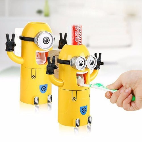 Giá Đỡ Bàn Chải Và Nhả Kem Đánh Răng Hình Minion Dễ Thương - Hàng Loại 1 - Chính Hãng MINIIN