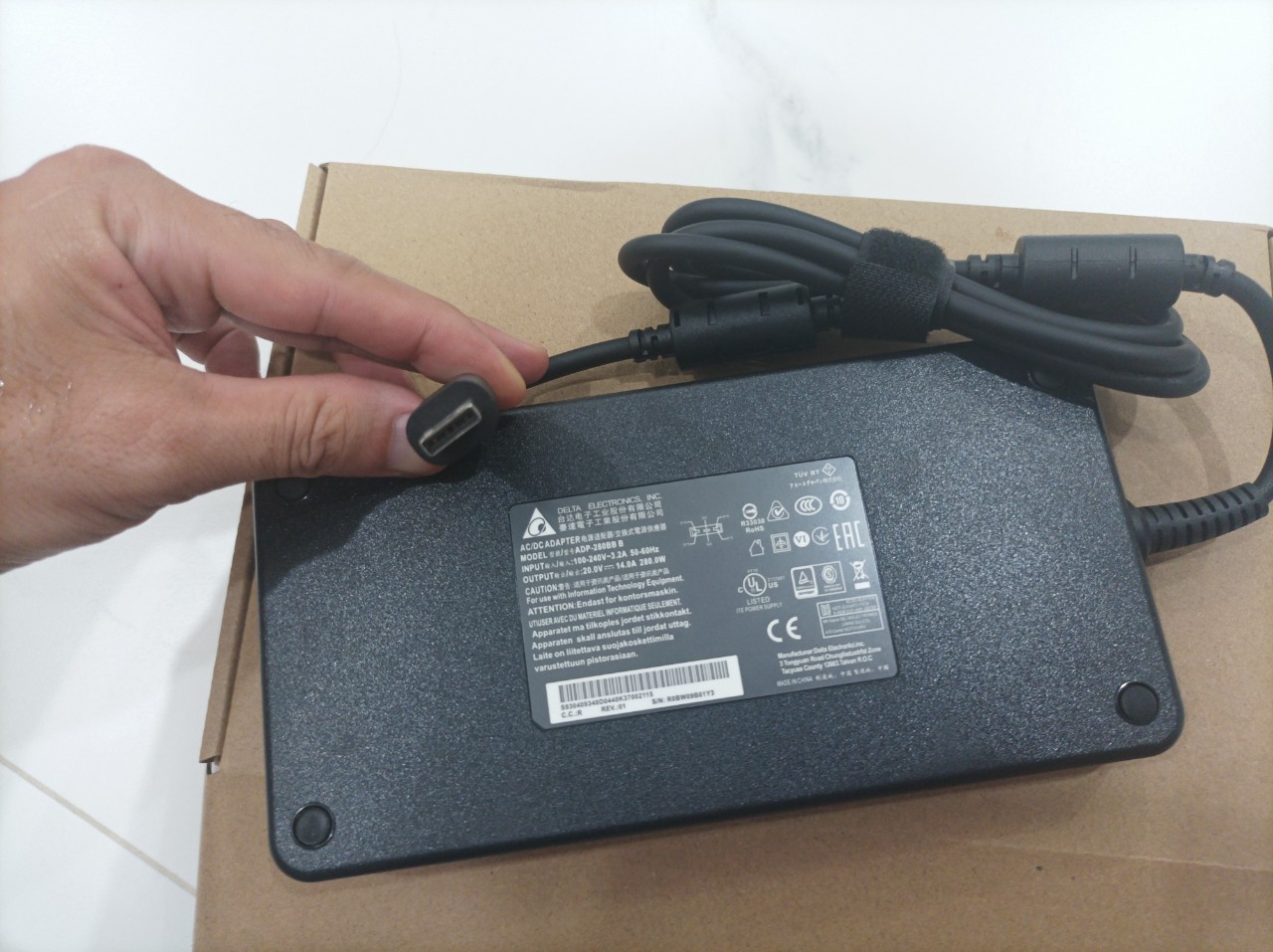 Sạc dành cho Laptop Clevo X170SM-G X170KM-G 280W AC Power Adapter with 5ft Power Cord HÀNG NHẬP KHẨU