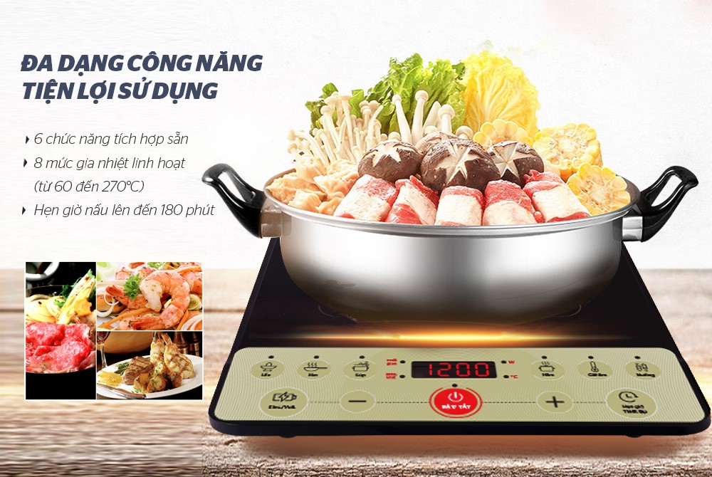 Bếp điện từ cơ Sunhouse SH6150 - Hàng chính hãng