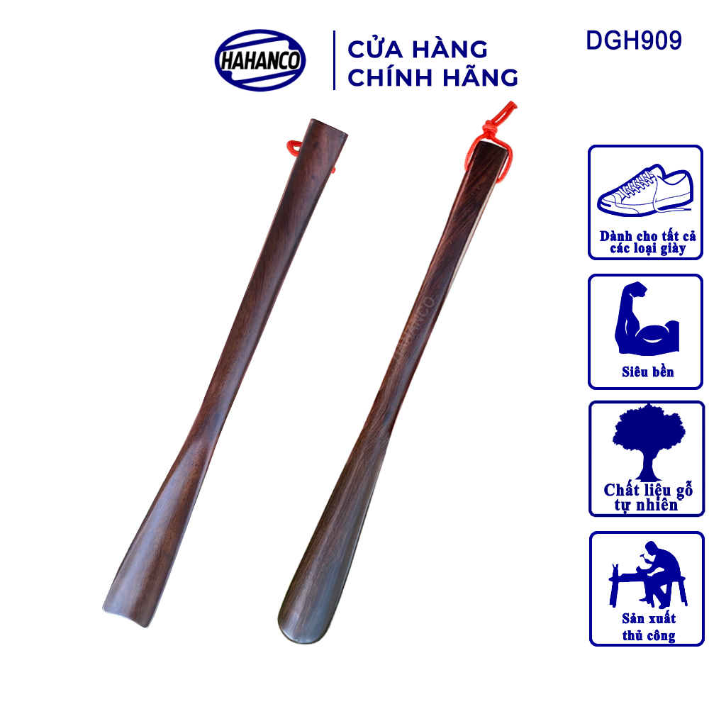 Đón gót giày dài 35cm gỗ Muồng nguyên khối sơn mài VIP - DGH909 - tiện dụng cho gia đình bạn