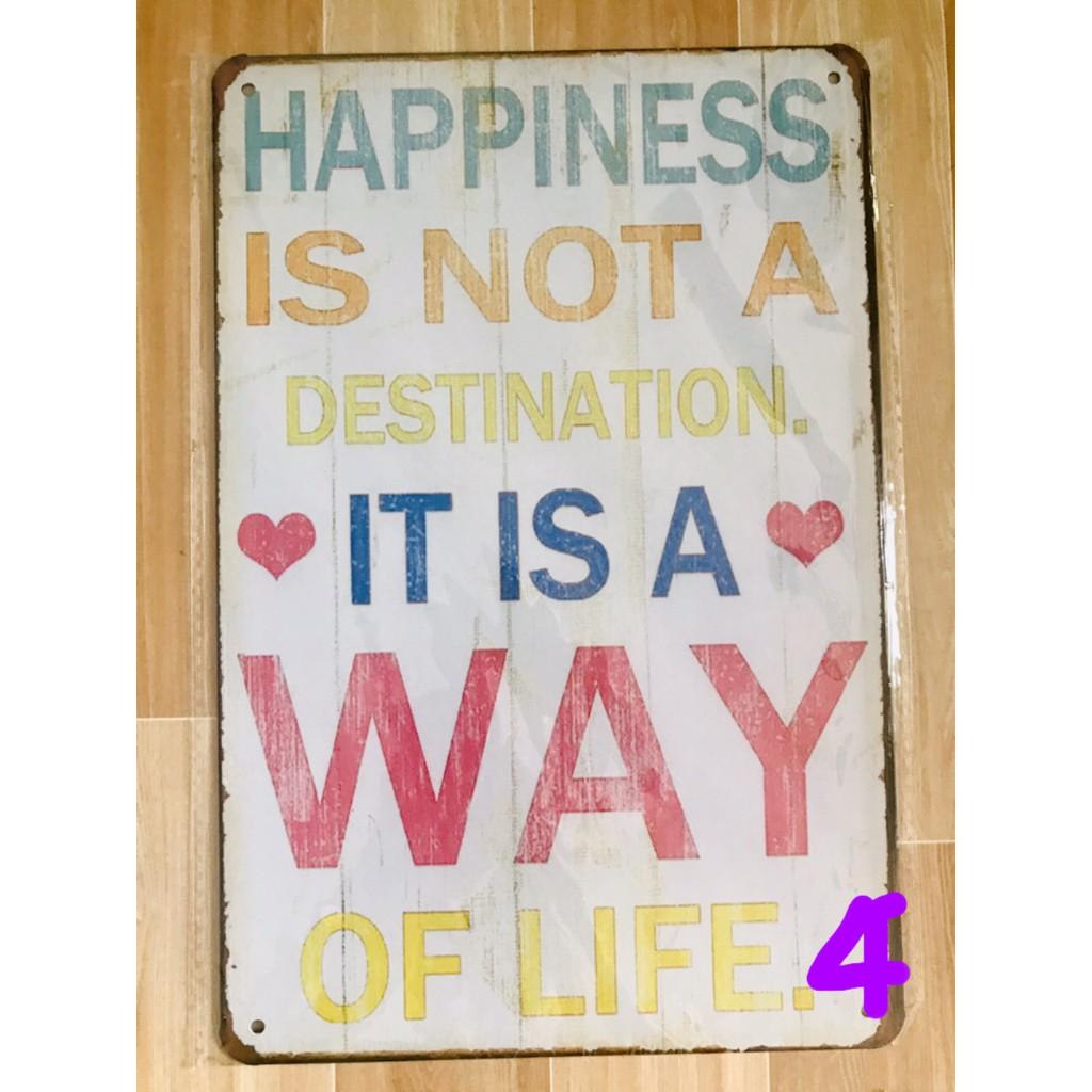 Bảng Thiếc Vintage Trang Trí