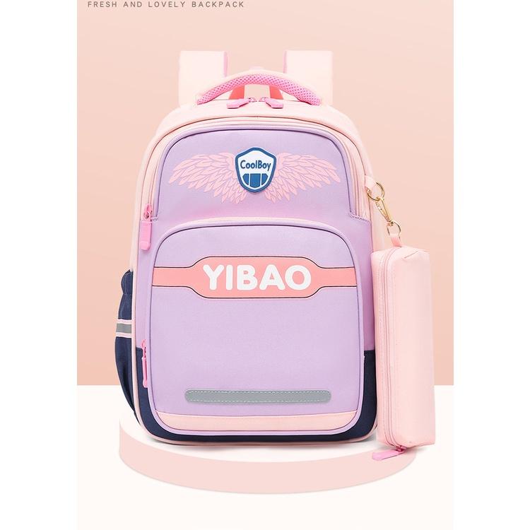 Balo trẻ em chống gù chống trượt nước cho bé trai và bé gái lớp 1 đến lớp 6 vải cao cấp siêu nhẹ 2136