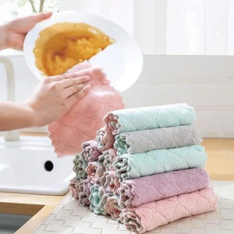 Set 10 chiếc khăn lau bếp đa năng siêu thấm hút