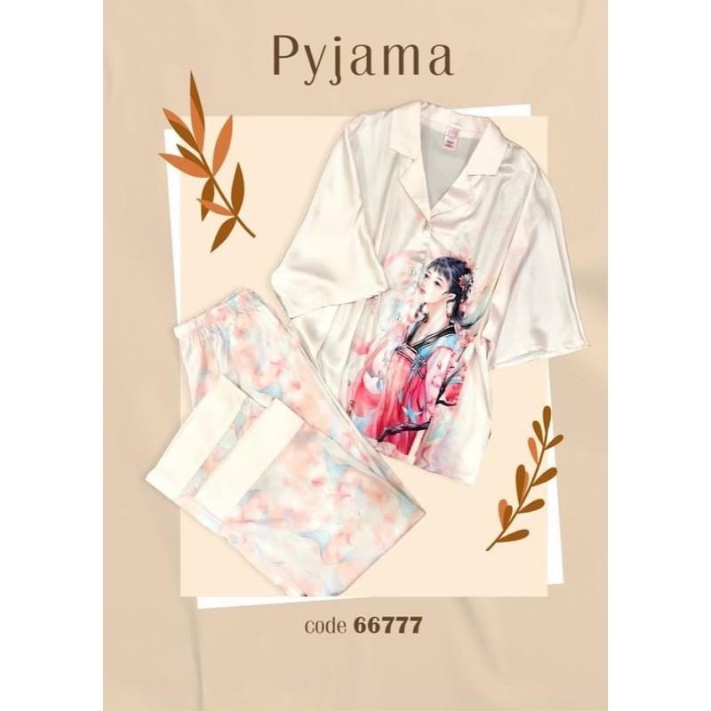 BỘ PYJAMA LỤA DÀI QUẢNG CHÂU (sz >57kg)