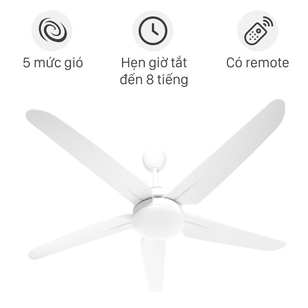 Quạt Trần AC 05 Cánh, ACF02D525, 30W - Hàng Chính Hãng