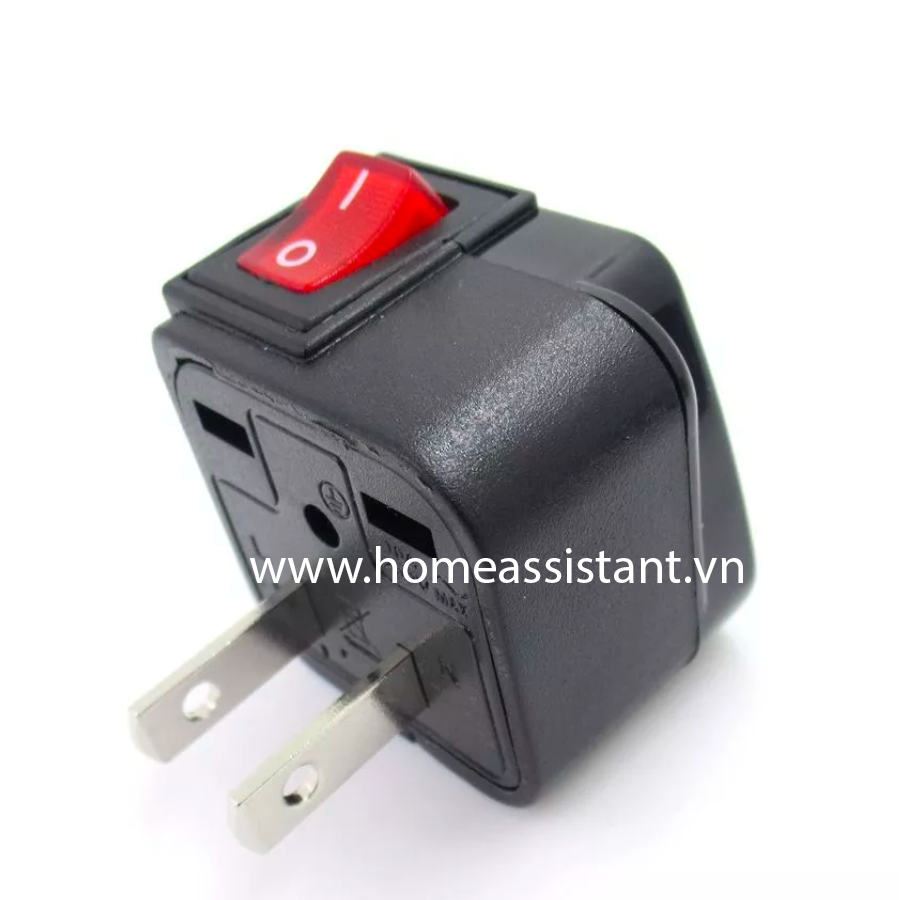 Ổ Cắm Chân Cắm Đa Năng Có Công Tắc Nguồn WS6