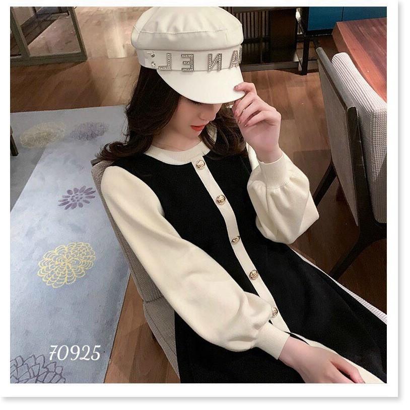 ĐẦM XÒE LỤA BI CÓ NÚT CÀI CỰC XINH THỜI TRANG MỚI KINGSHOP79