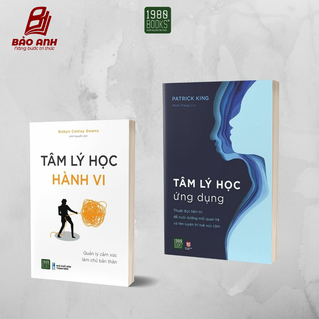 Sách - Combo 2 cuốn Tâm lý học hành vi và Tâm lý học ứng dụng - 1980Books