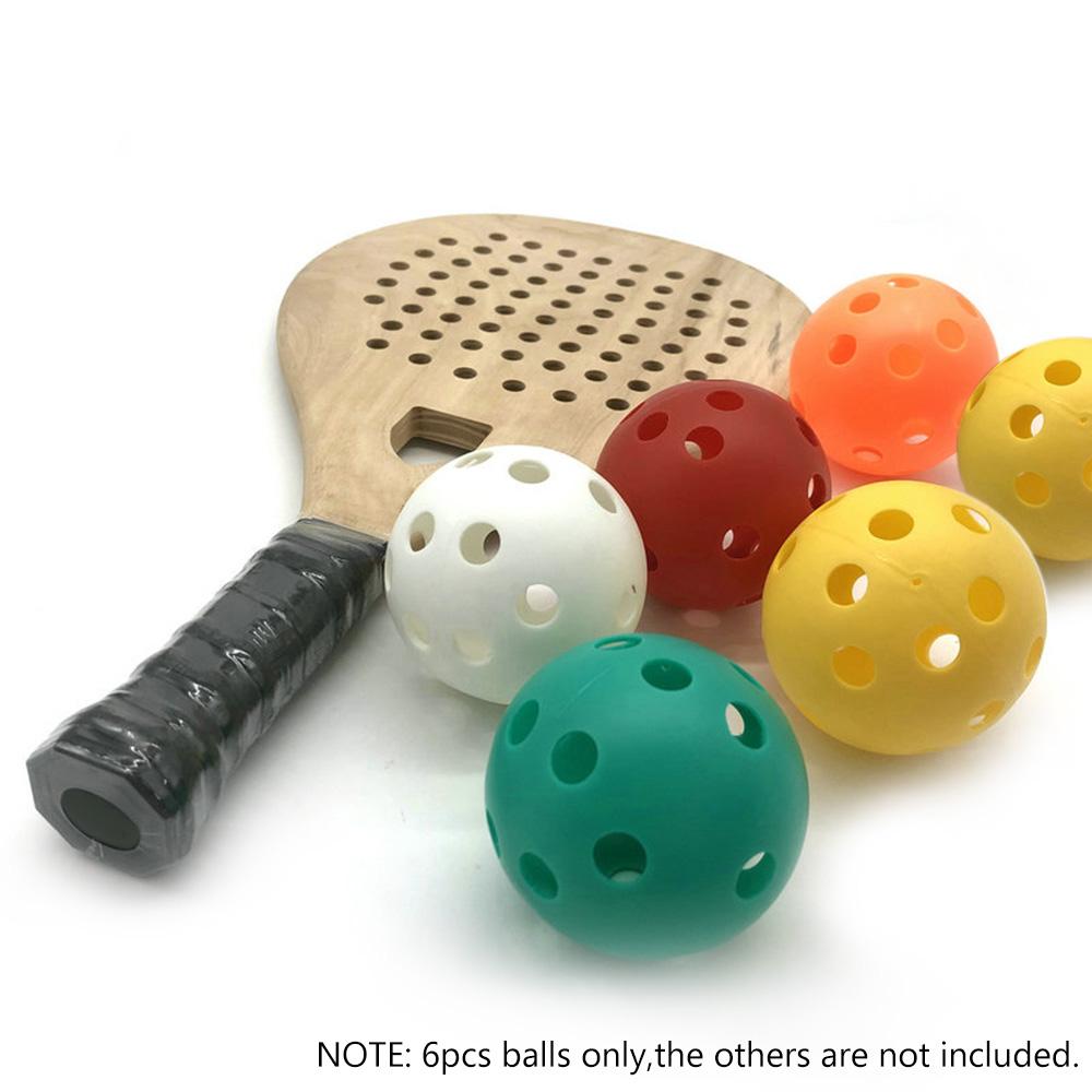Set 6 Quả Bóng Pickleball Rỗng Bằng Nhựa Bền