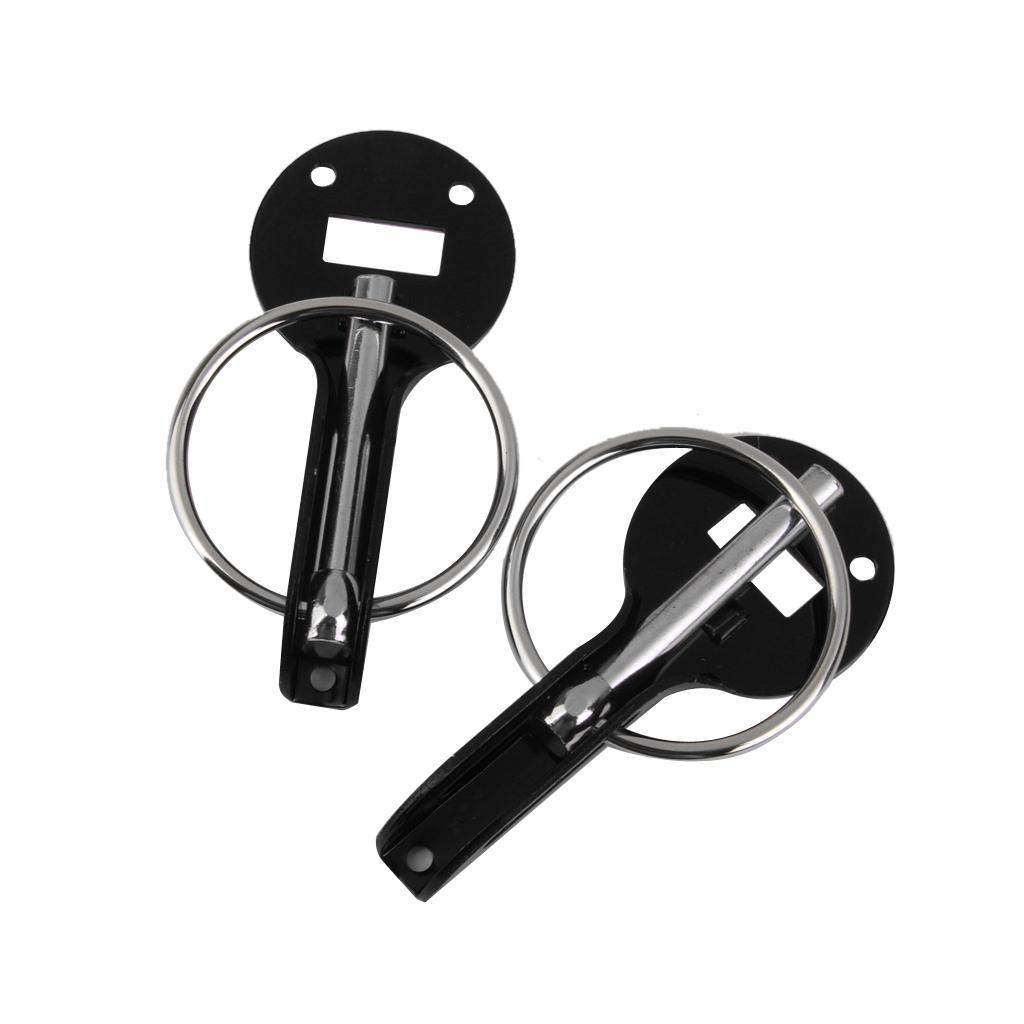 Universal Alloy Mount Bonnet Pin Pins Lock Latch Kit Racing Car
