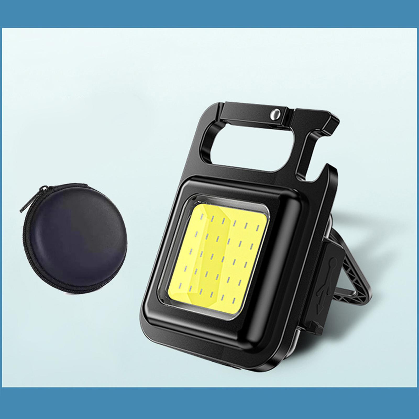 Mini COB Flashlight Portable Work Light USB Rechargeable for Outdoor Fishing