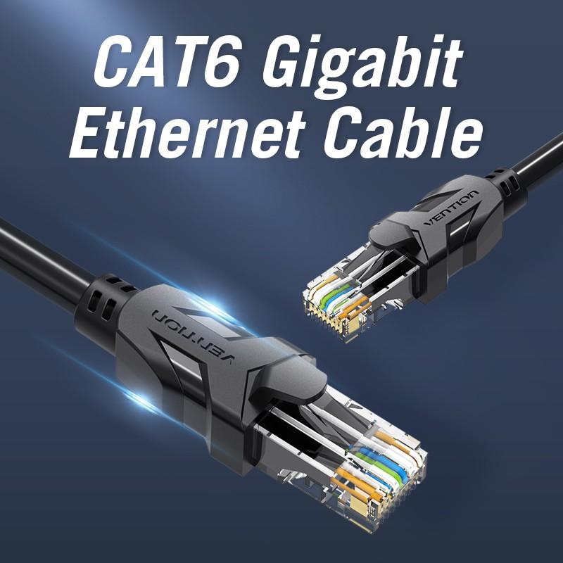  Dây cáp mạng CAT6 1,5m/2m/3m/5m/10m Gigabit tốc độ cao Vention IBBB Hàng chính hãng