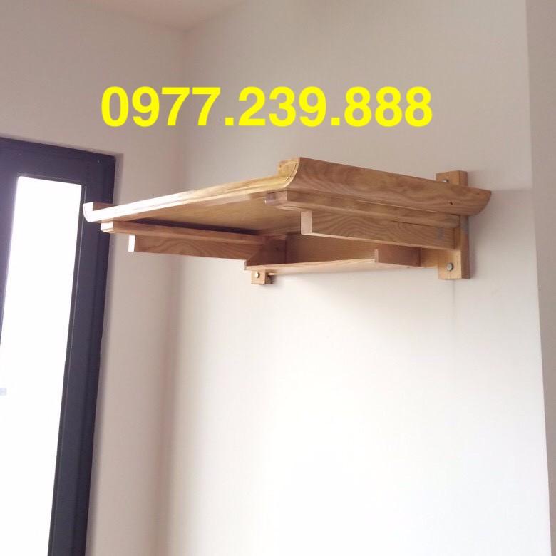 bàn thờ gỗ sồi nga 61cm, 69cm kèm chắn khói