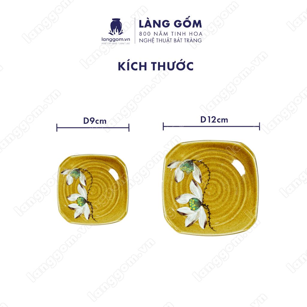 Bộ ấm chén Men hỏa biến Minh Long - Gốm sứ Bát Tràng - Làng Gốm