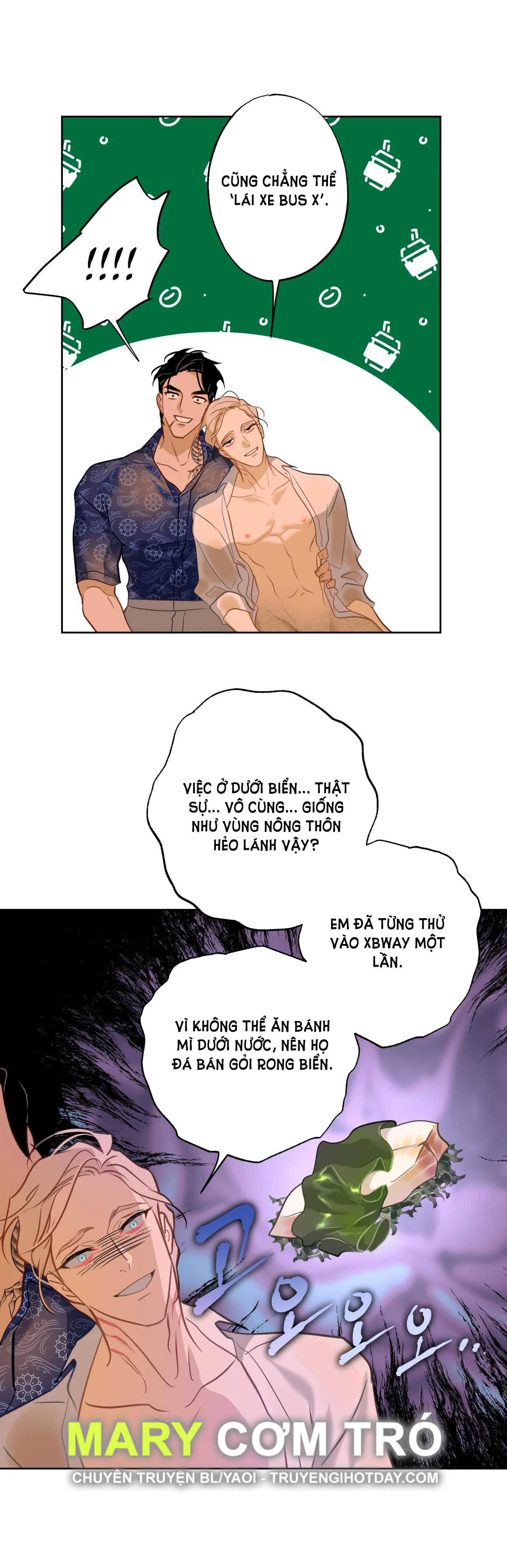 Mối Tình Đầu Của Chủ Quán Hải Sản Là Người Cá chapter 14.2 - Trang 9