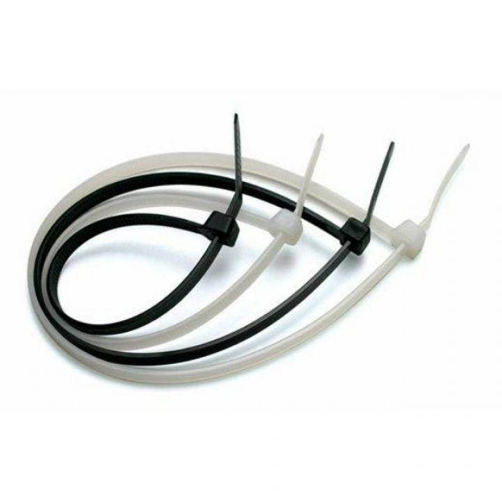 250 cái dây lạt nhựa, dây rút nhựa trắng ngà cỡ 5x400mm