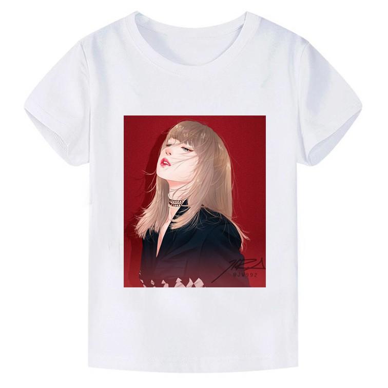 Áo thun áo phông Lisa Black Pink ngắn tay