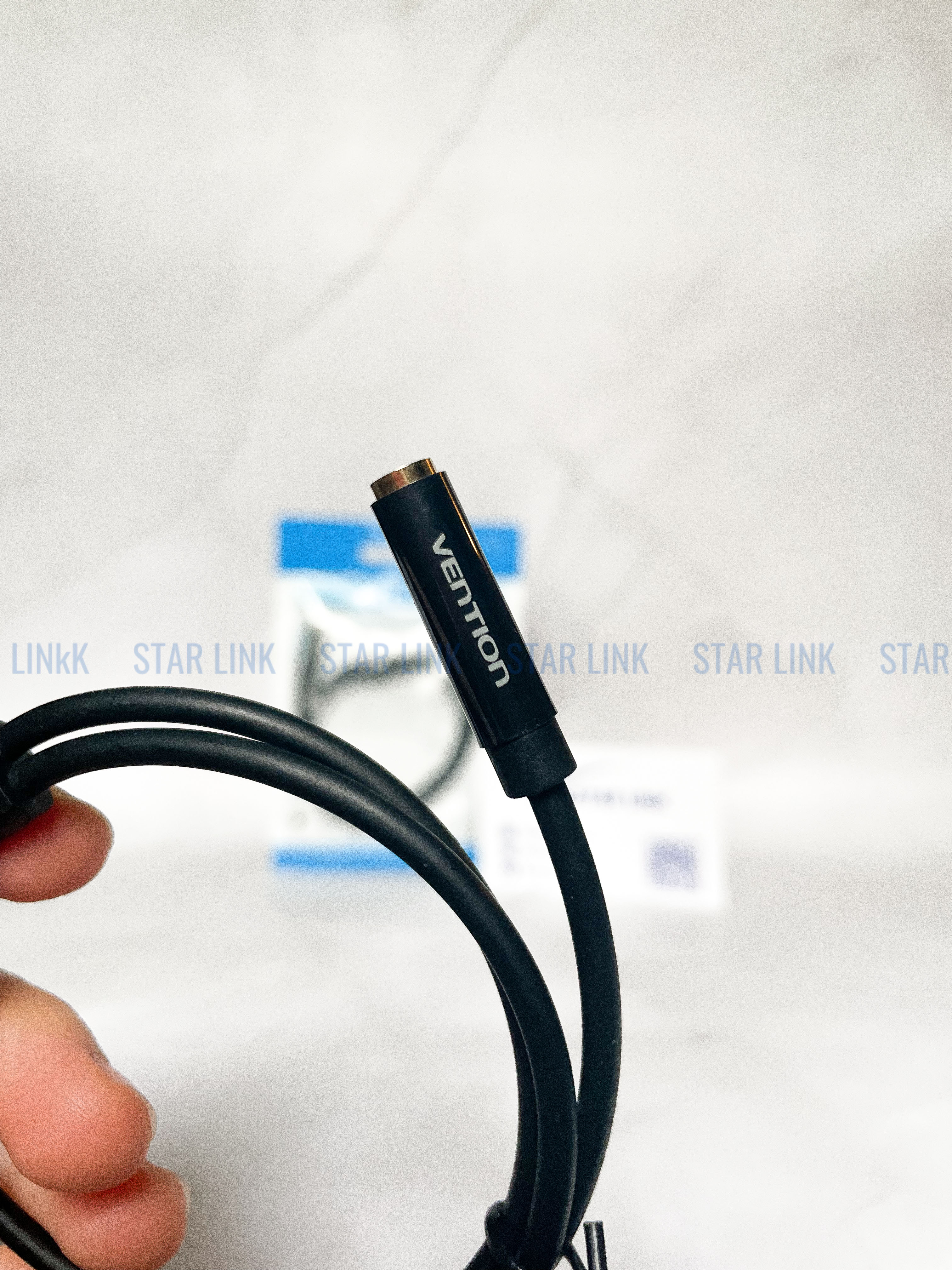 Cáp gộp tai nghe 2 vào 1 Jack 3.5mm - Cáp audio 2 dương 1 âm cho máy tính, laptop hỗ trợ loa và mic chính hãng Vention BBTBY - Hàng chính hãng