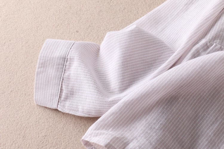 Áo sơ mi đũi nữ cổ đức tay lỡ, chất liệu mịn mát, form trẻ trung Đũi Việt DS20