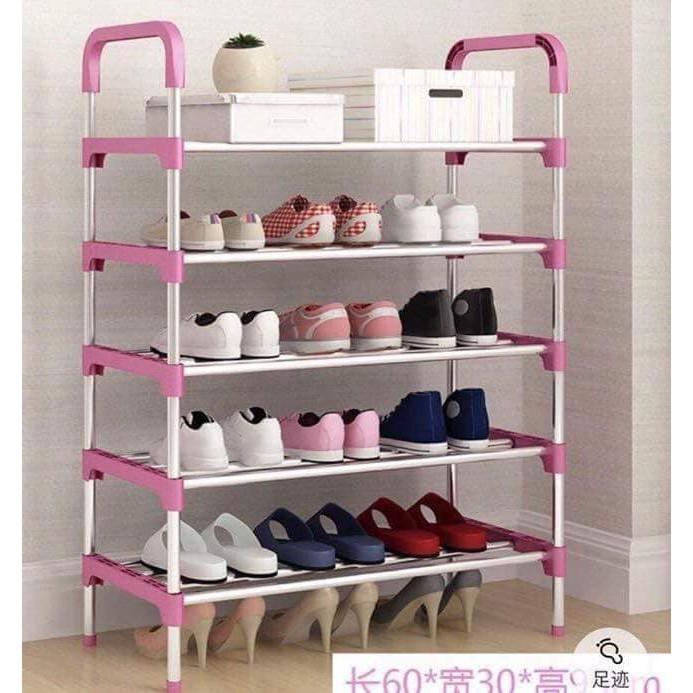 Kệ giầy dép 5 tầng khung Nhôm cao cấp