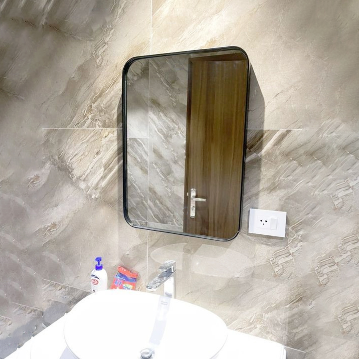 Gương Hình Chữ Nhật Khung Nhôm Sơn Tĩnh Điện Cao Cấp DLQ INTERIORS Decor Phòng, Trang Trí Nhà Cửa, Phòng Tắm