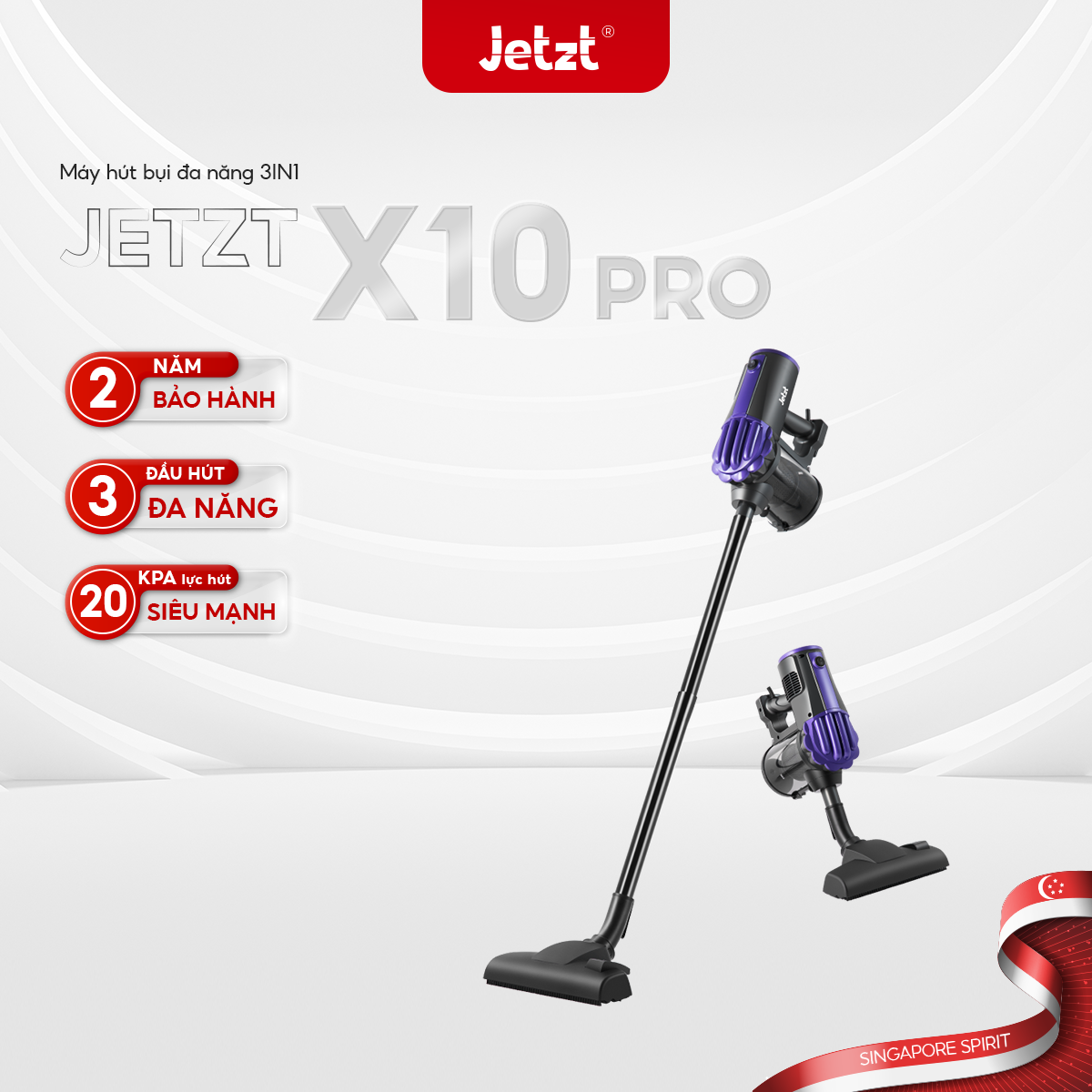 Máy hút bụi cầm tay có dây JETZT PRO X10 - Hàng chính hãng