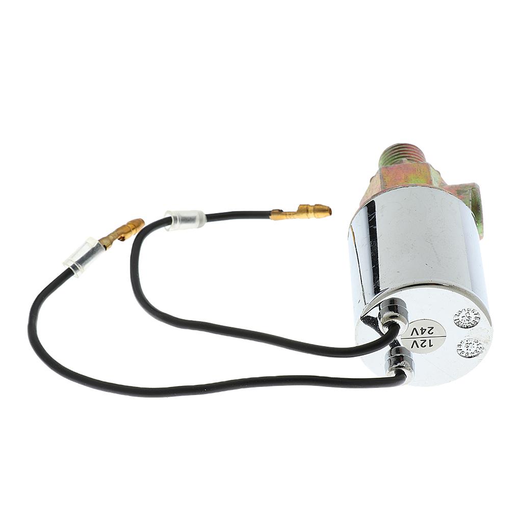 1x Train Truck Air 12V/24V Heavy Duty Electric Solenoid Valve 1/4 inch